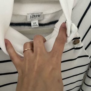 Jcrew Black and White Stripe Swester